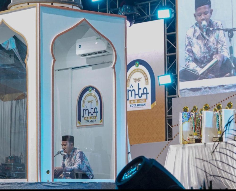 Musabaqah Tilawatil Quran (MTQ) ke-58 Kota Medan Tahun 2025 secara resmi ditutup oleh Wali Kota Medan Rico Tri Putra Bayu Waas (Dok. Diskominfo Medan)