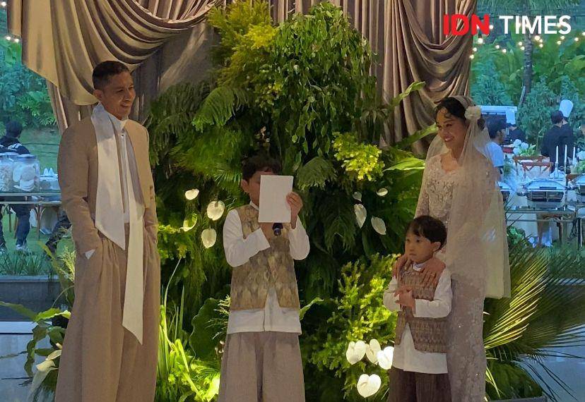 potret anniversary pernikahan Andien dan Ippe di Kencana Valley, JSI Resort Megamendung, Bogor, Minggu (27/4/2025) (dok. IDN Times/Rani Asnurida)