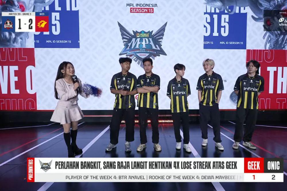 ONIC Libas Geek Fam di MPL ID S15 Minggu Ke-5, Pembalasan Sukses!