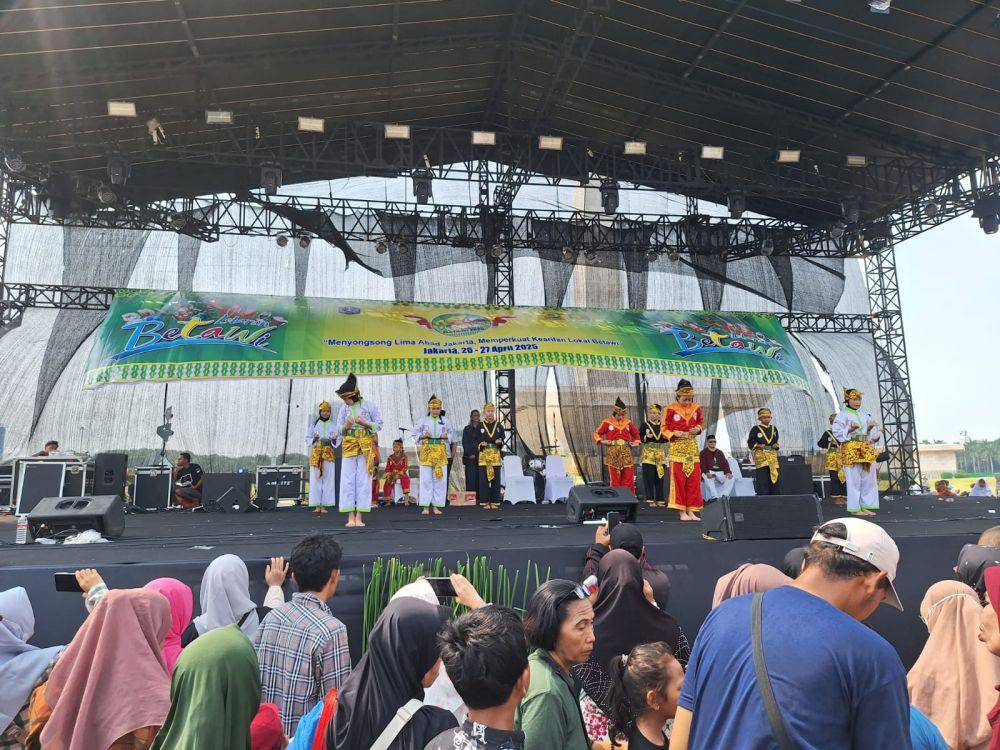 Pertunjukan Pencak Silat Betawi oleh anak-anak di Lebaran Betawi 2025, pada Minggu (27/4/2025), (Dok.Pribadi Widdy fatimah)