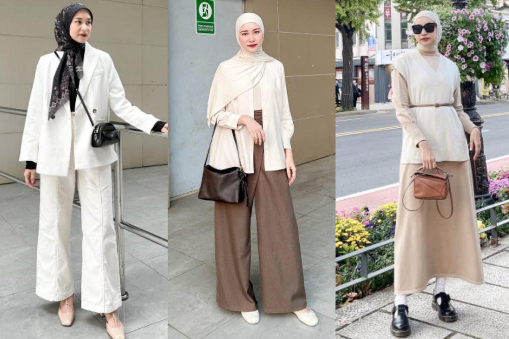 7 Inspirasi Outfit Office Look ala Siti Bahjatina, Elegan Banget!