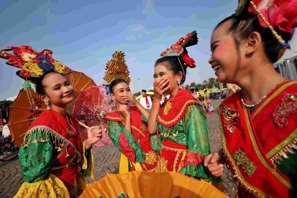 Kegiatan Lebaran Betawi 2025 di Monas. (Dok. Pemprov DKI Jakarta)