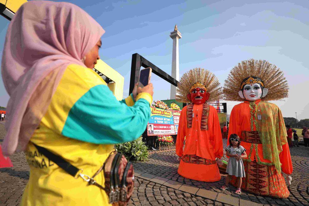 Kegiatan Lebaran Betawi 2025 di Monas. (Dok. Pemprov DKI Jakarta)