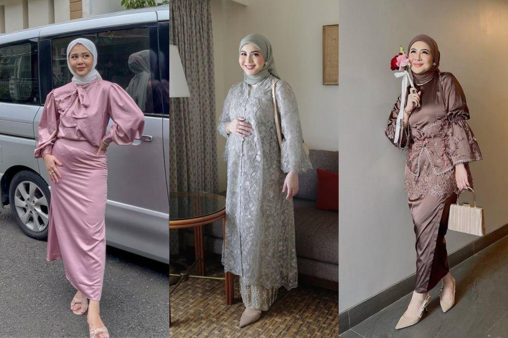 9 Gaya Kondangan Hijab ala Kesha Ratuliu, Ada yang Sarimbitan lho!