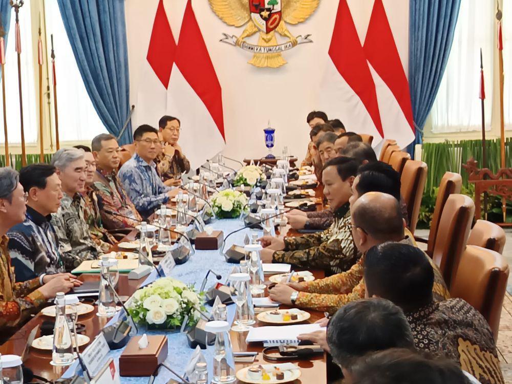 Prabowo Terima Pengusaha Korsel, RI Dapat Tambah Investasi 1,7 M Dolar AS