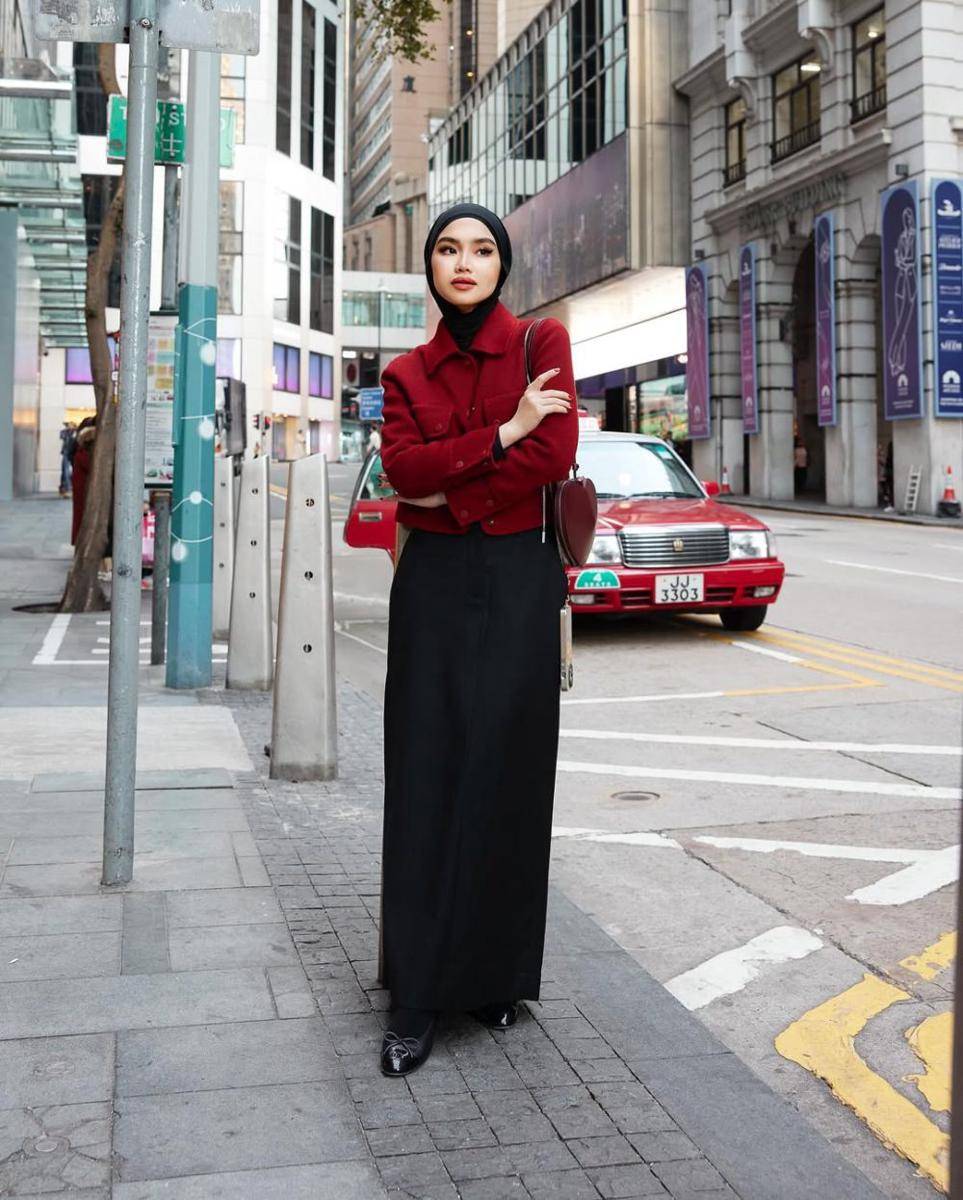 padu padan maxi skirt ala Sashfir (instagram.com/sashfir)