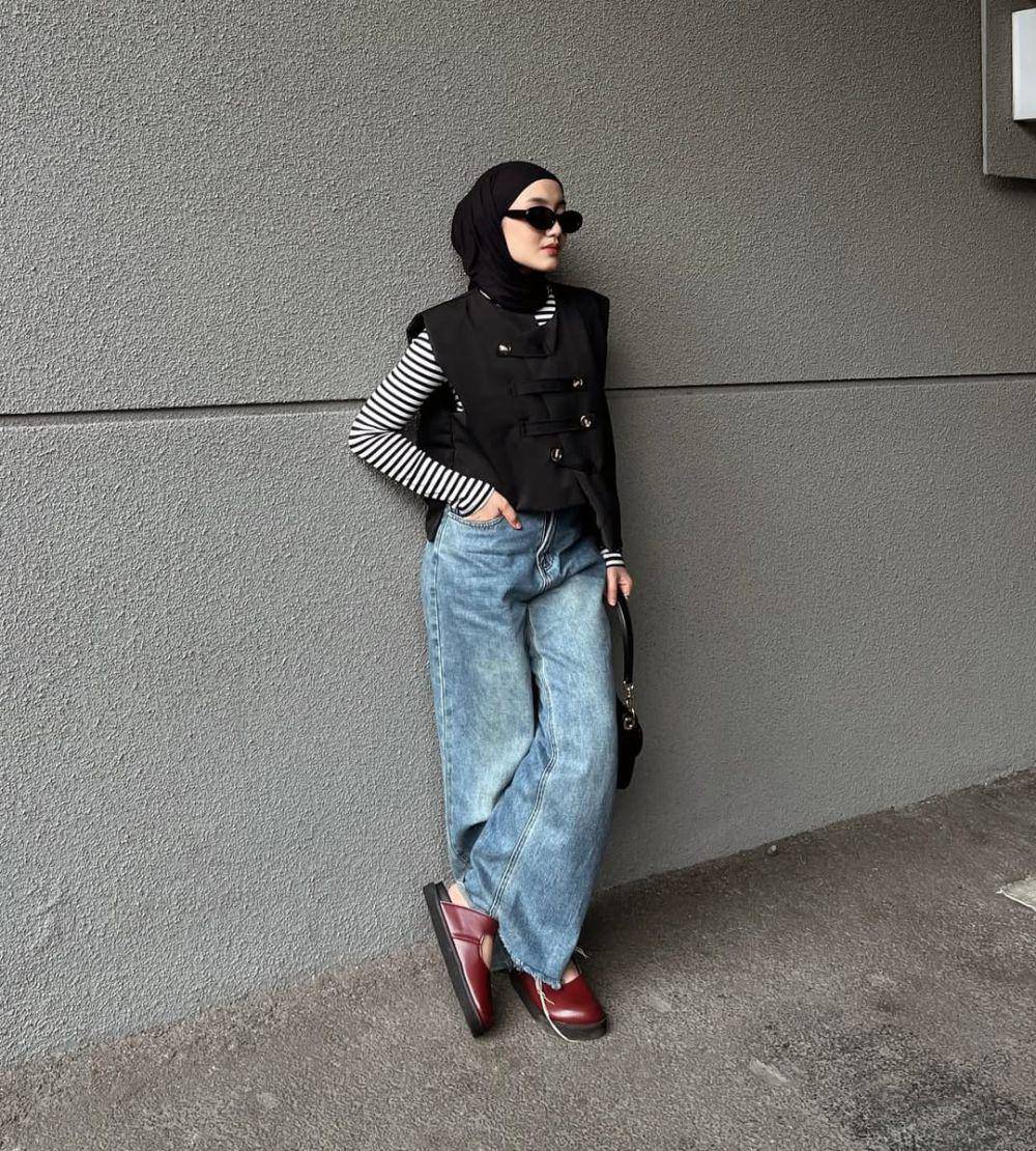 OOTD ala Thafanya Sabila (instagram.com/thafanyads)