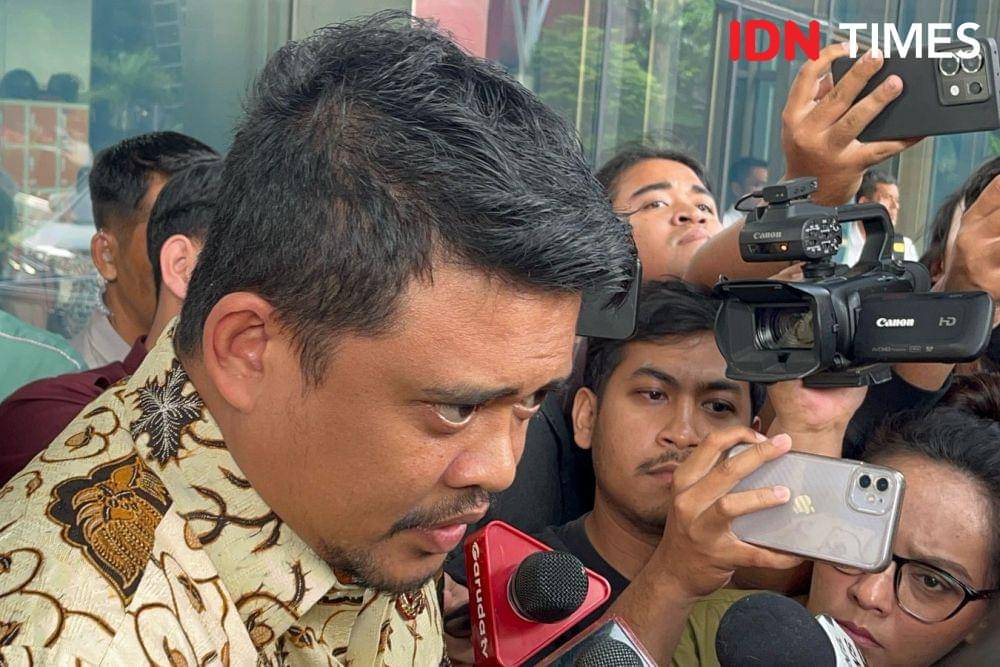 Gubernur Sumatra Utara, Bobby Nasution di KPK (IDN Times/Aryodamar)