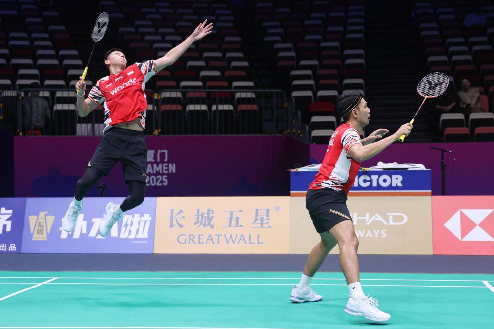 Fajar/Rian Tembus Perempat Final Indonesia Open 2025, Sempat Keteteran