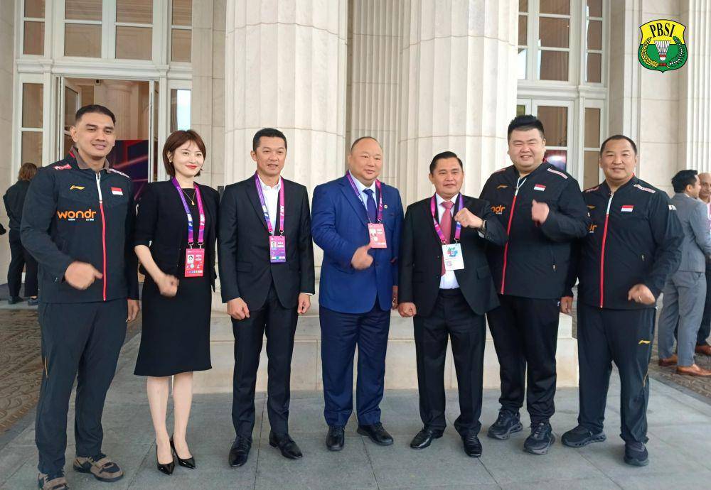 Perwakilan PBSI menghadiri Annual General Meeting BWF yang berlangsung pada 26 April 2025 di Tefang Portman Seven Stars Bay Hotel & Resorts Xiamen China (dok. PP PBSI)