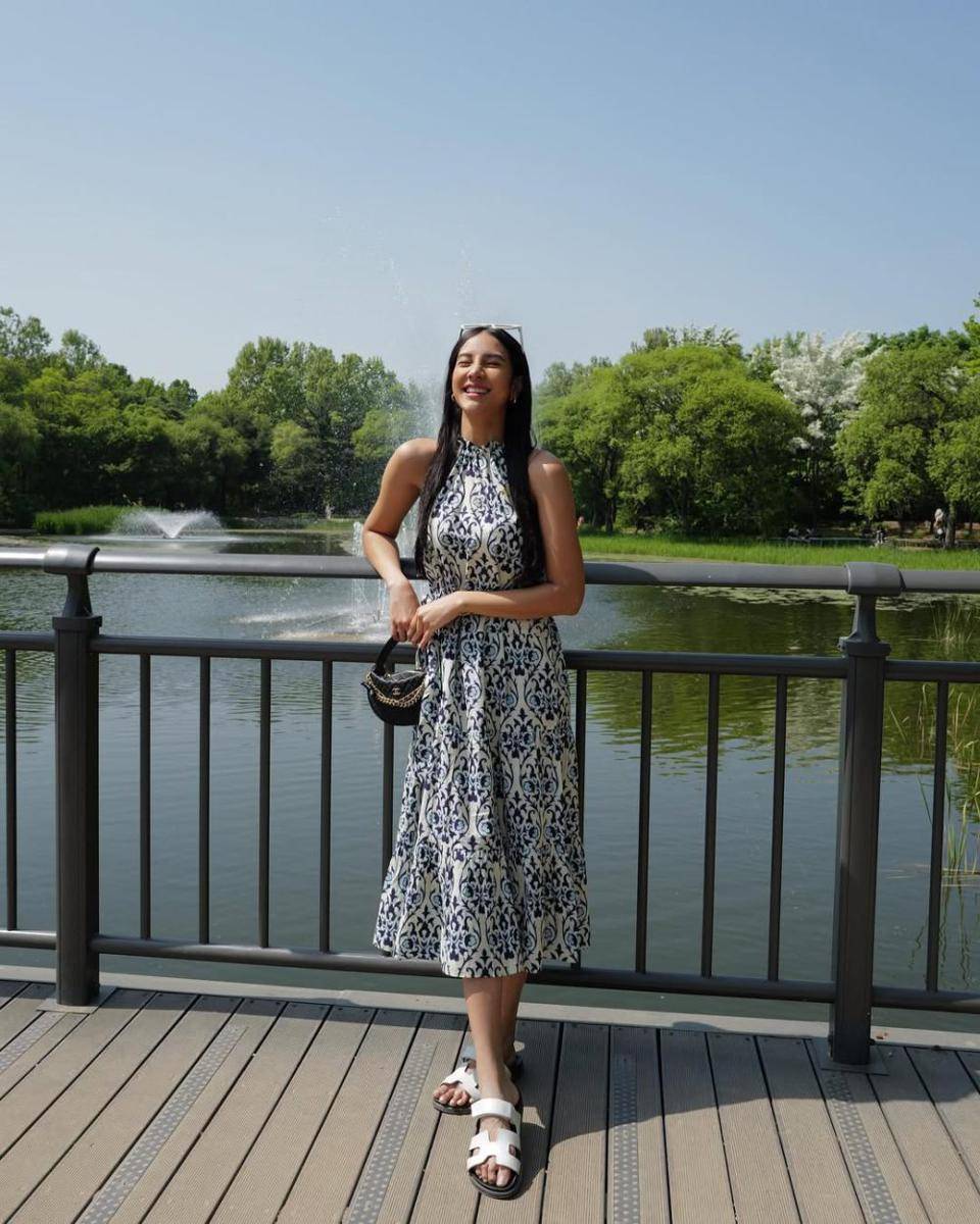 gaya OOTD ala pemain film 'Mendadak Dangdut' (2025) (instagram.com/anyageraldine)