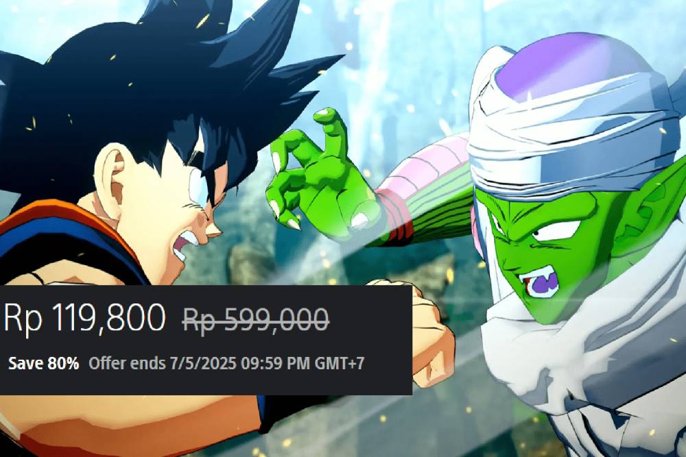 cuplikan pertarungan antara Goku dengan Piccolo (dok. Bandai Namco/Dragon Ball Z: Kakarot)