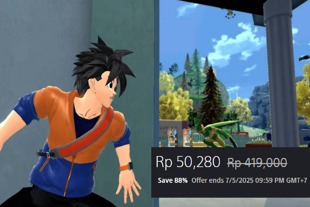 salah satu Survivor berusaha bersembunyi dari Cell (dok. Bandai Namco/Dragon Ball: The Breakers)