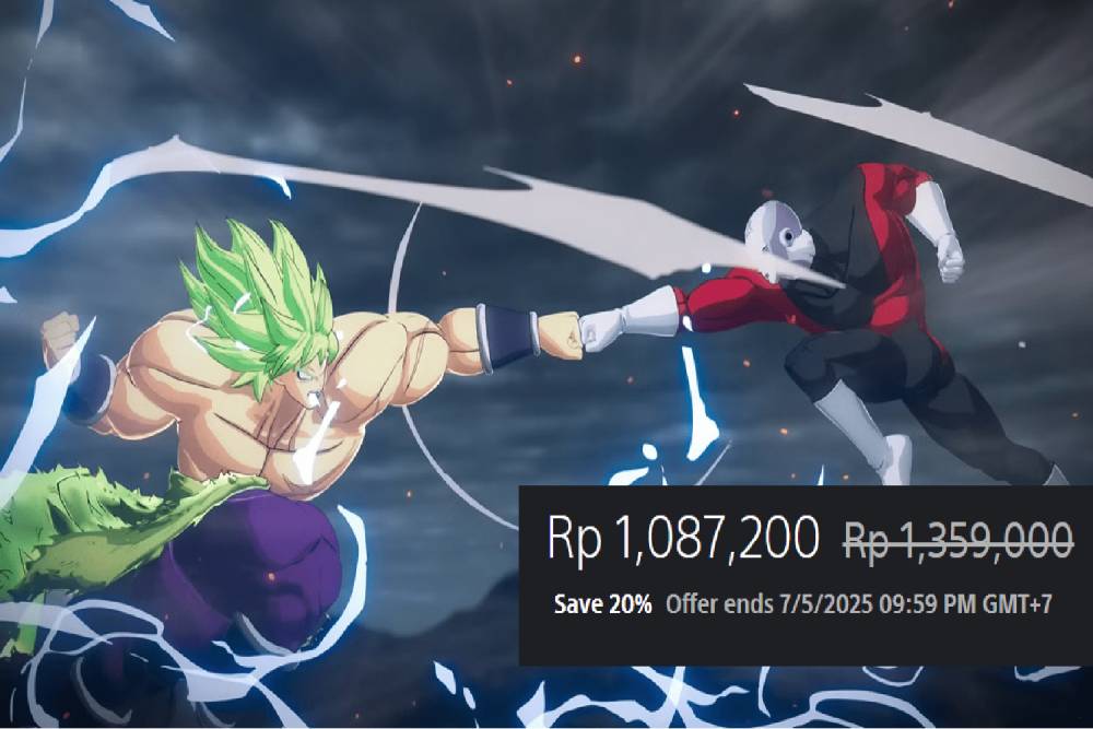 pertarungan antara Broly melawan Jiren (dok. Bandai Namco/Dragon Ball: Sparking! Zero)