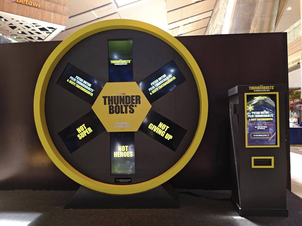 Instalasi Film Thunderbolts di Kota Kasablanka