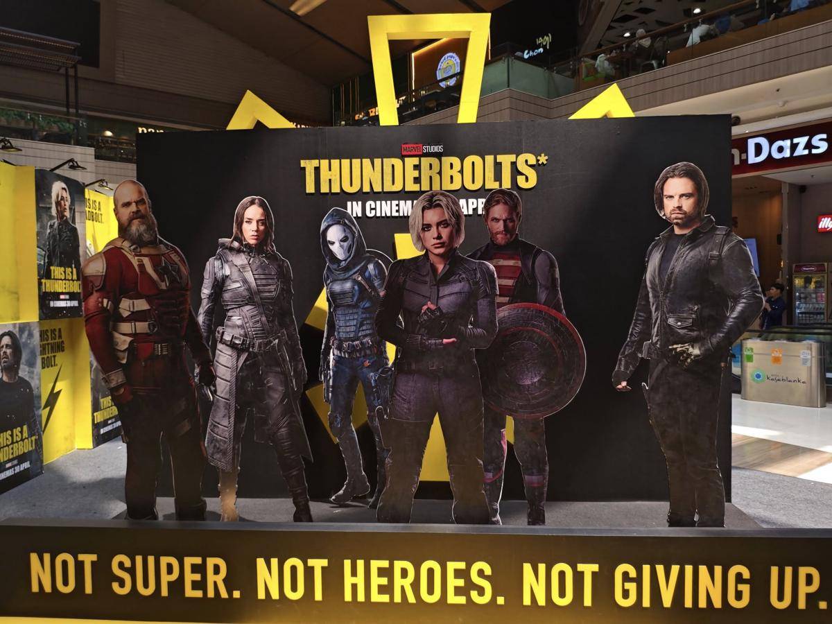 Instalasi Film Thunderbolts di Kota Kasablanka