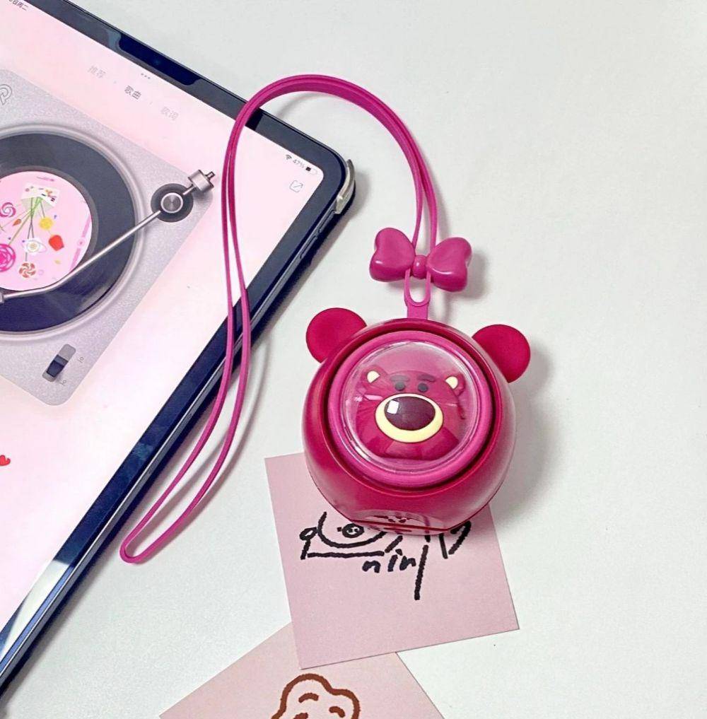Lotso Disney Neck Fan (shopee.co.id/diooidid)