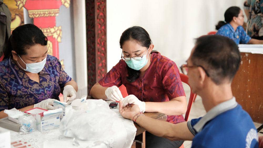 Warga Binaan Lapas Tabanan Skrining Malaria dan Gula Darah
