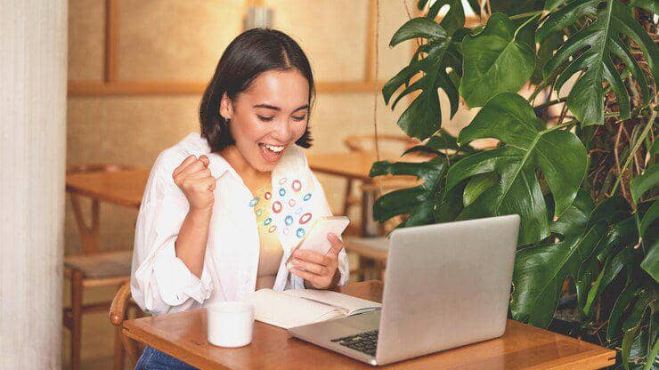 Ilustrasi kerja online