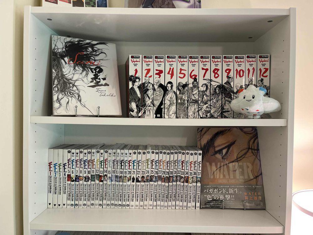 7 Koleksi Manga Vagabond, Tersusun Rapi dan Apik di Rak Buku
