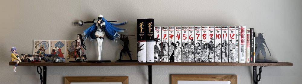 potret koleksi manga Vagabond (reddit.com/user/Texan_BJJ)