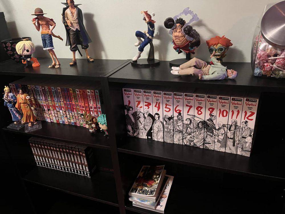 potret koleksi manga Vagabond (reddit.com/user/SK_Fuego)