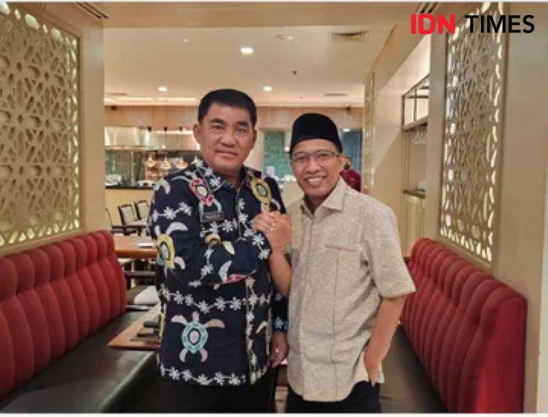 Gubernur Sulawesi Utara, Yulius Selvanus, bertemu anggota DPR RI sekaligus Ketua DPD Gerindra Gorontalo, Elnino Mohi, beberapa waktu lalu. IDNTimes/Istimewa