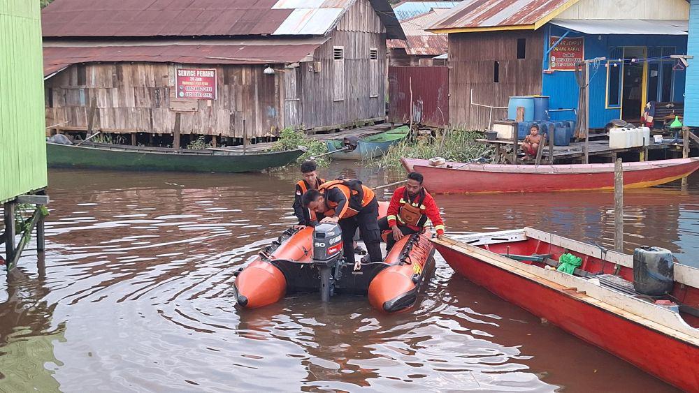 Tim SAR terus melakukan pencarian terhadap Taslim (61), nelayan yang dilaporkan hilang di Sungai Mahakam. (Dok. KPP Balikpapan)