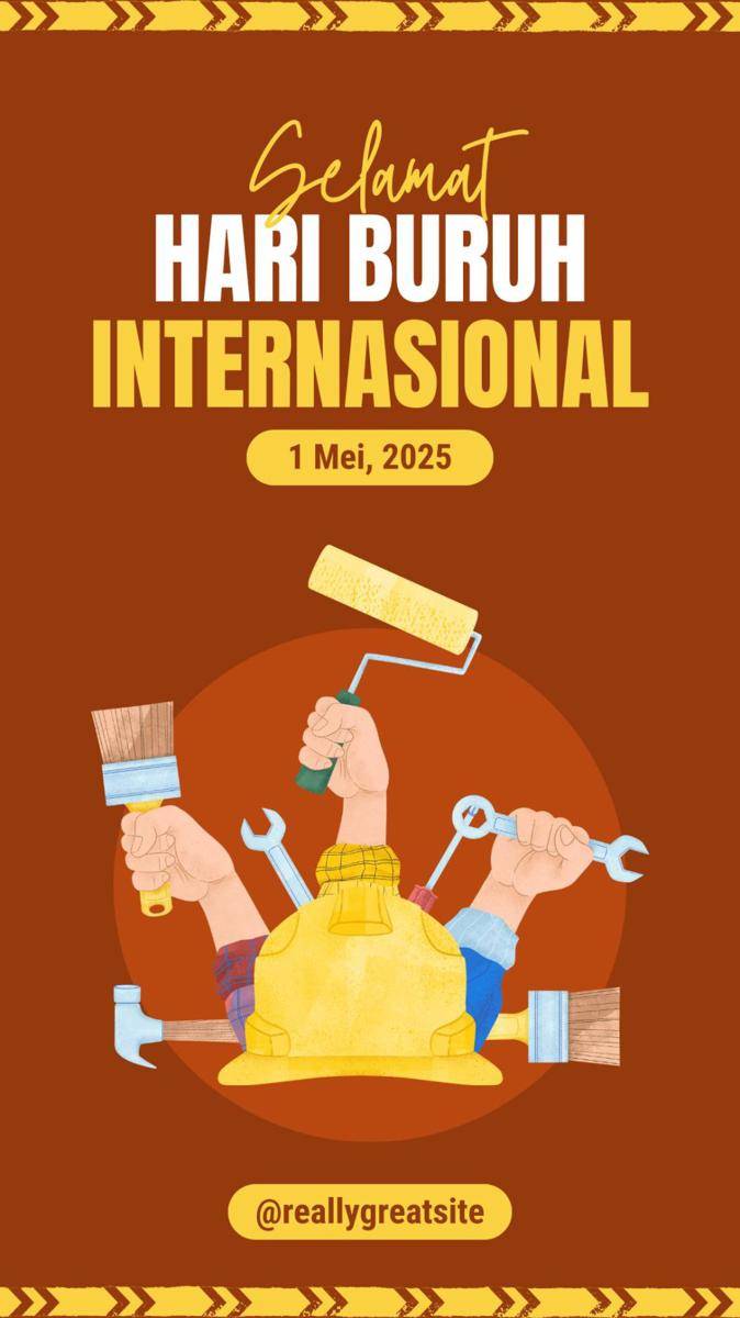 poster Hari Buruh 2025 (canva.com/oxinmare)