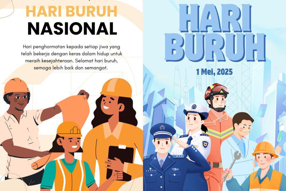 9 Poster Hari Buruh 2025 yang Bisa Kamu Bagikan di Media Sosial