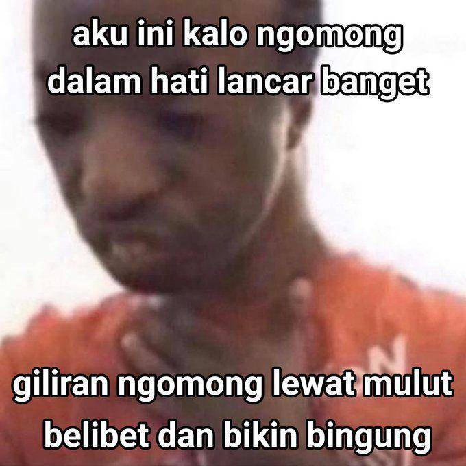 meme ngomong belibet dan belepotan (x.com/rynzifary)