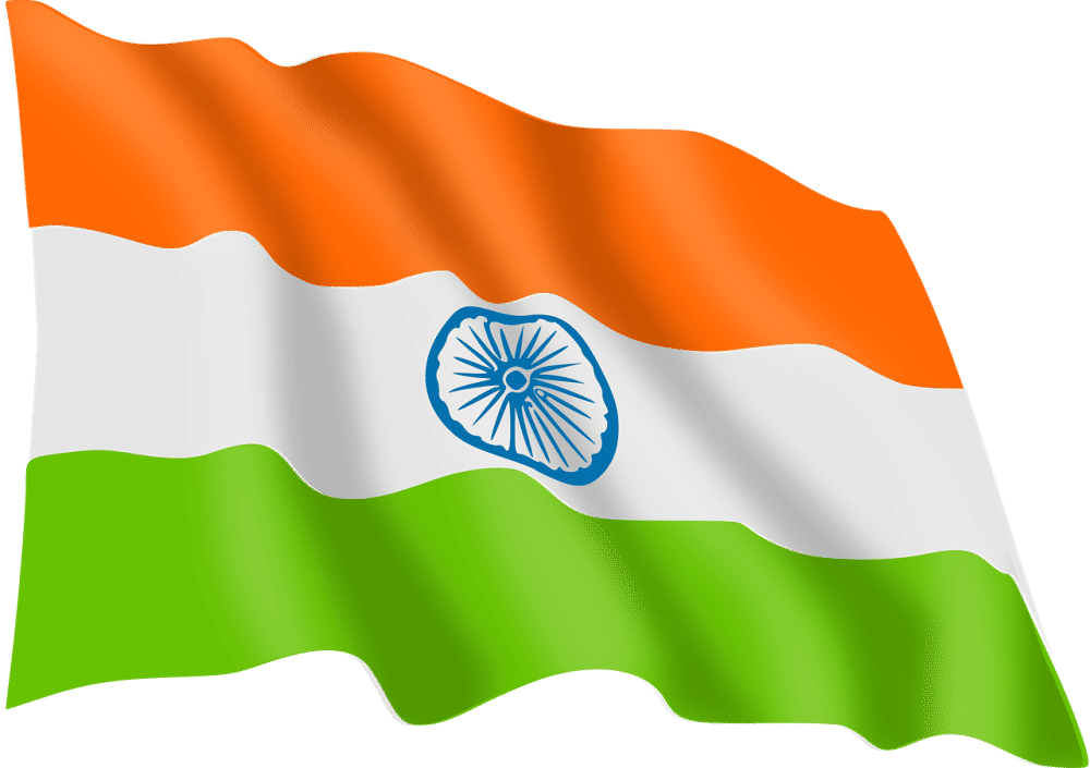 Ilustrasi Bendera India (pixabay.com/openclipart-vectors-30363)