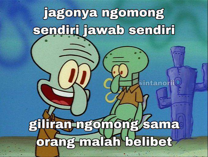 meme ngomong belibet dan belepotan (x.com/intanorii)