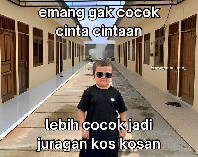meme pengen jadi juragan kos-kosan (x.com/ImamMauludin_)