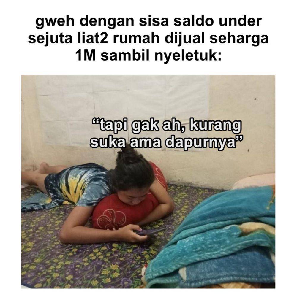 meme susahnya beli rumah (x.com/ainunrozi)
