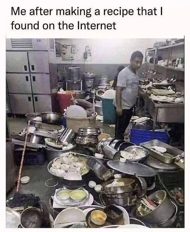 meme tentang resep masakan (x.com/Memedroid)