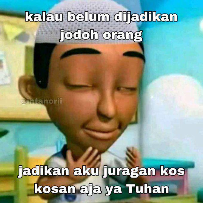 meme pengen jadi juragan kos-kosan (x.com/intanorii)