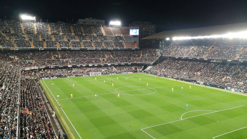 ilustrasi pertandingan LaLiga Spanyol di Estadio Mestalla (commons.wikimedia.org/Anidae)