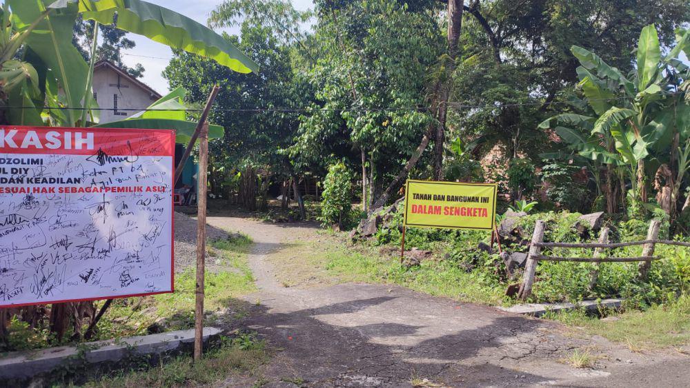 Tanah milik Mbah Tupon yang beralih kepemilikan dan akan dilelang.(IDN Times/Tunggal Damarjati)