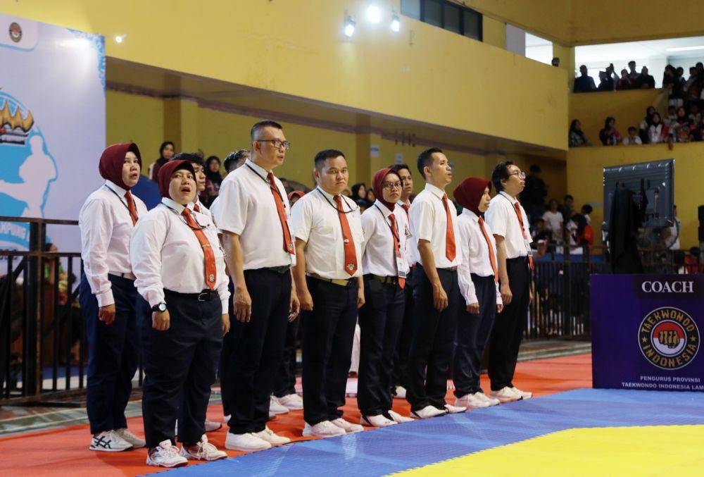 Pembukaan Kejuaraan Nasional Taekwondo Piala Gubernur Lampung. (Dok. Pemprov Lampung).