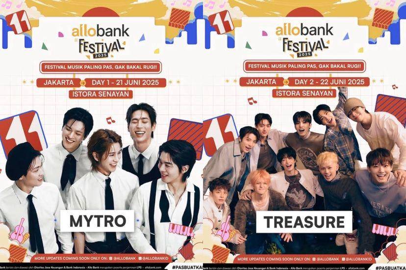 MYTRO dan TREASURE Dikonfirmasi Jadi Lineup Allo Bank Festival 2025