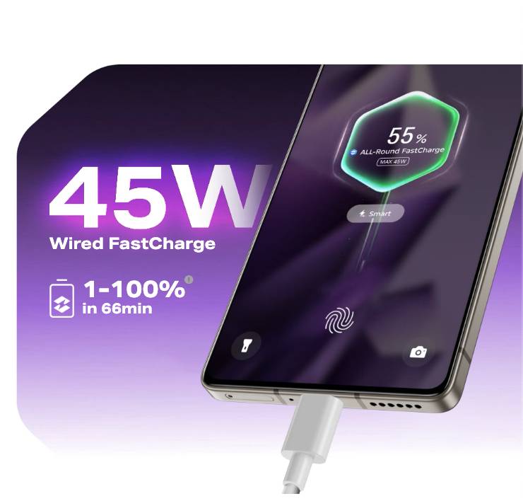 Infinix Note 50 lebih unggul dari sisi pengisian daya karena dibekali 45W Wired FastCharge (id.infinixmobility.com)