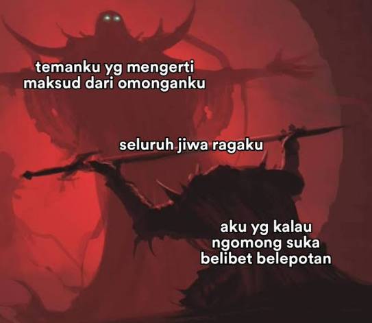meme ngomong belibet dan belepotan (x.com/anjanialam)
