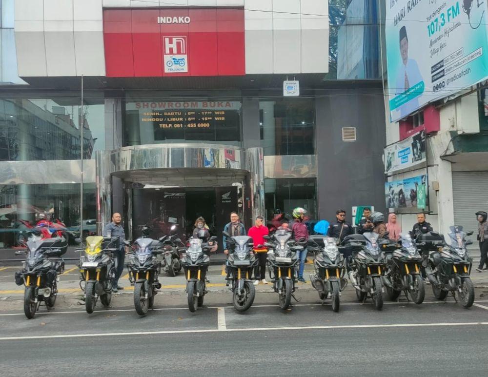 Riders CB150X ADV ID Medan Rayakan Anniversary Ke-3