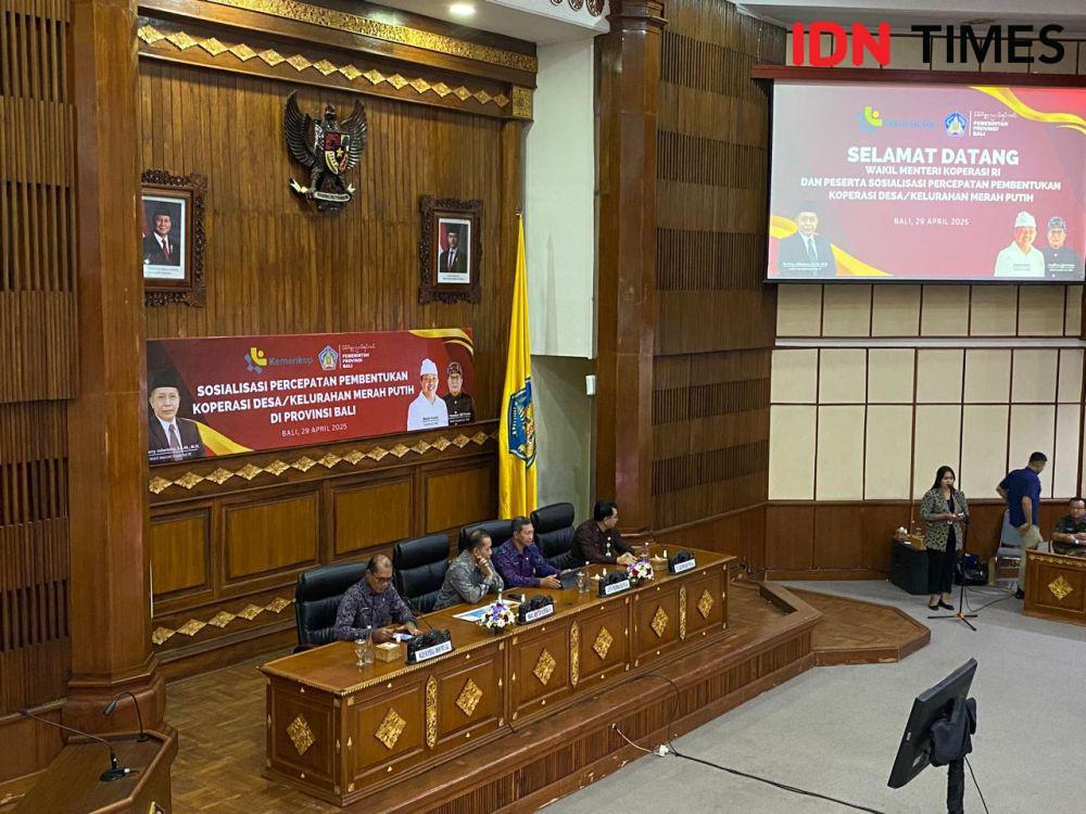 Sosialisasi Percepatan Pembentukan Koperasi Desa atau Kelurahan Merah Putih di Provinsi Bali. (IDN Times/Yuko Utami)