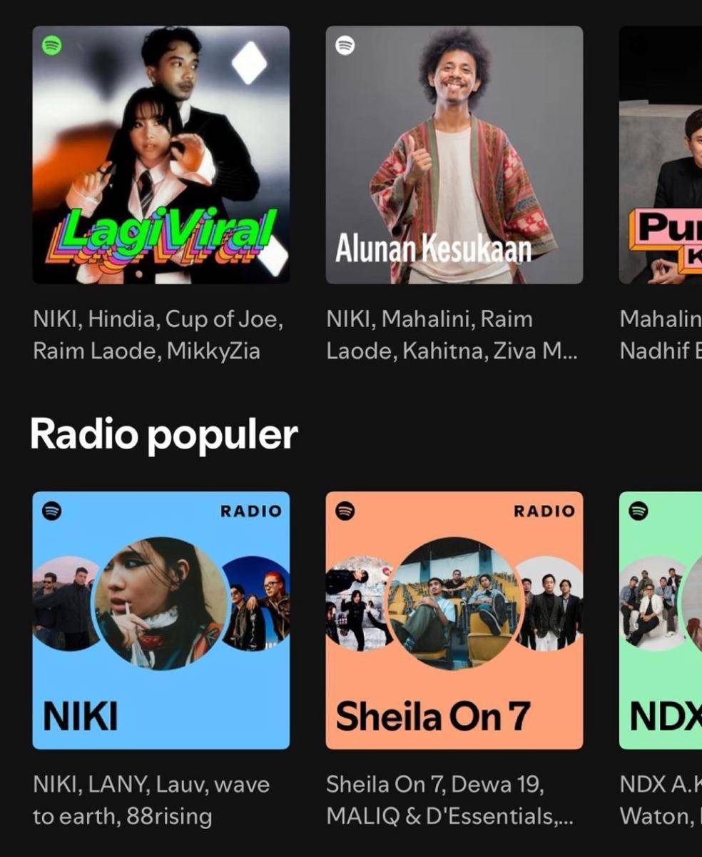 Tangkapan layar Spotify (dok. pribadi)