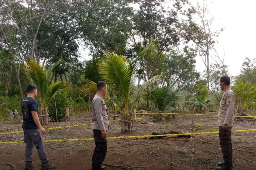 Warga Empat Lawang Temukan Mayat Pria Tanpa Identitas di Kebun