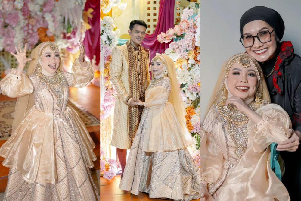 9 Dress dan Makeup Tunangan Lolly Unyu, Bollywood Vibe!
