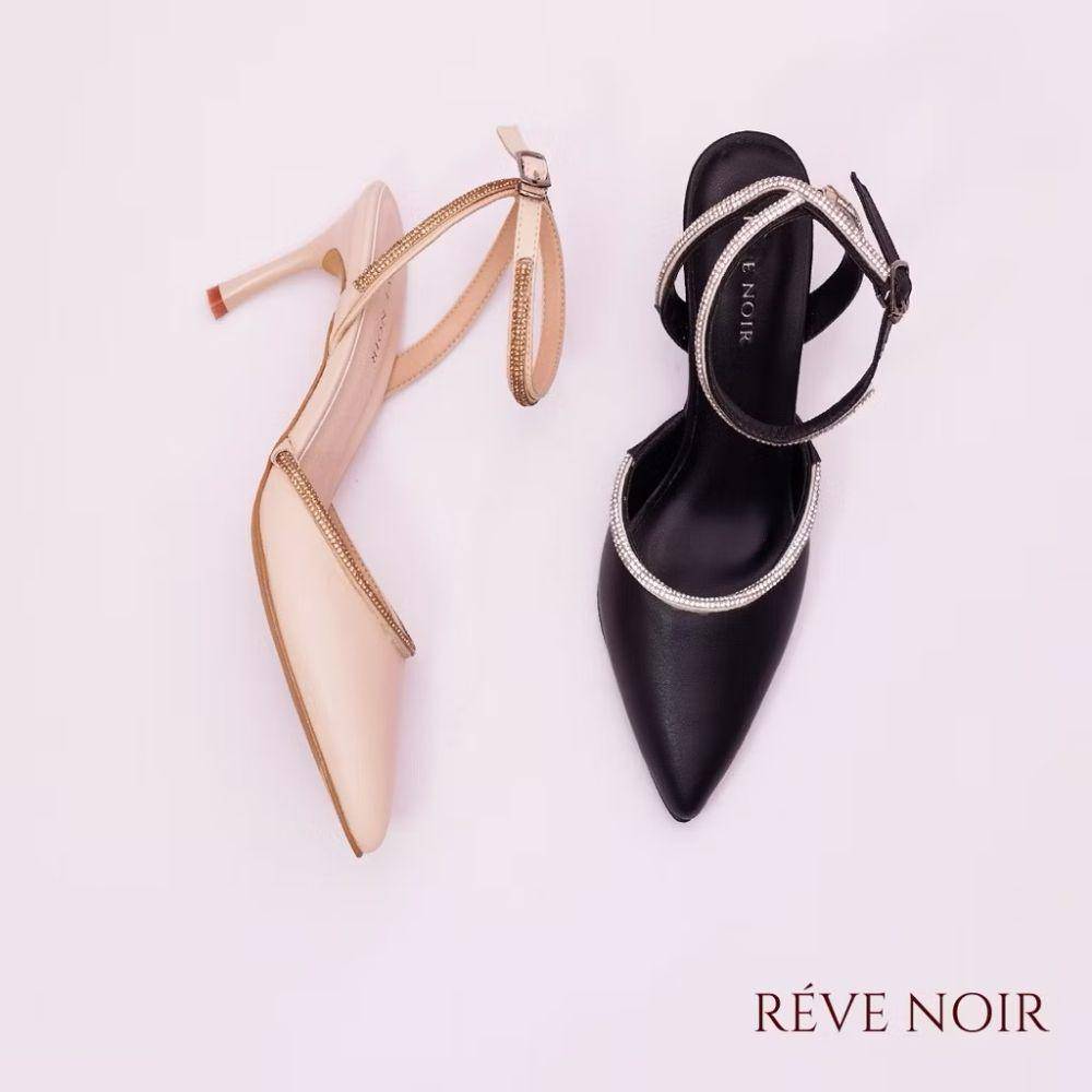 potret ide strap heels nuansa beige (shopee.com/REVE NOIR Official Shop)