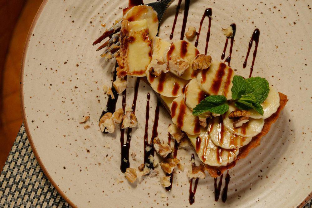 ilustrasi cheesecake pisang (pexels.com/Nadin Sh)